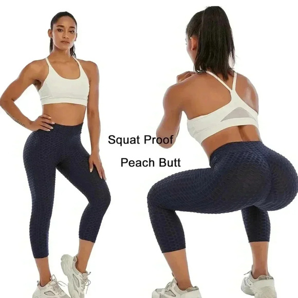 Butt Lifting Leggings for Women Tummy Control Workout Yoga Pants High Waist EUC - Picture 10 of 14